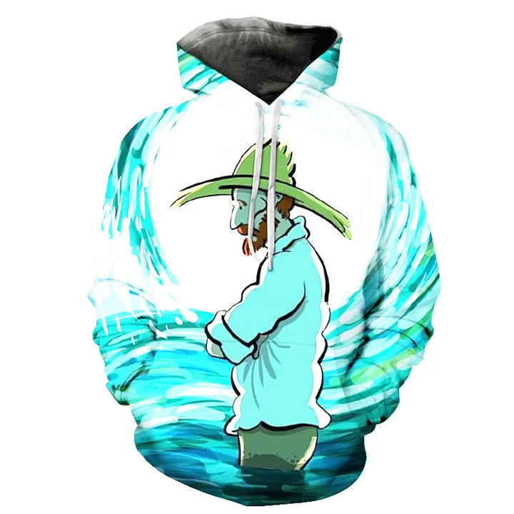 3D Printed Men's Oversized Hoodie Pullover (4XL)