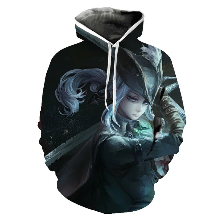 3D Printed Men's Oversized Hoodie Pullover (4XL)