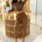 CROPPED HOODIE JOGGER LOUNGE SET