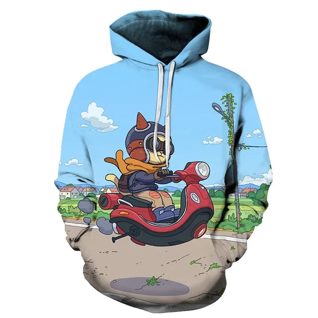 3D Printed Men's Oversized Hoodie Pullover (4XL)
